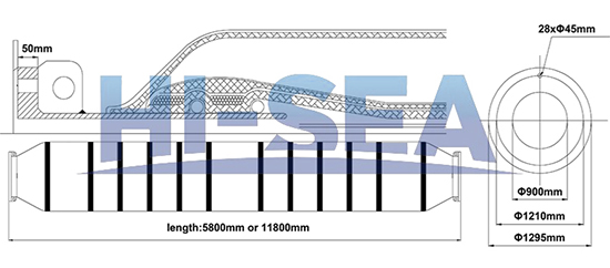 DN900 Dredge Self Floating Rubber Hose Drawing916046.jpg DN900 Dredge Self Floating Rubber Hose Drawing.jpg